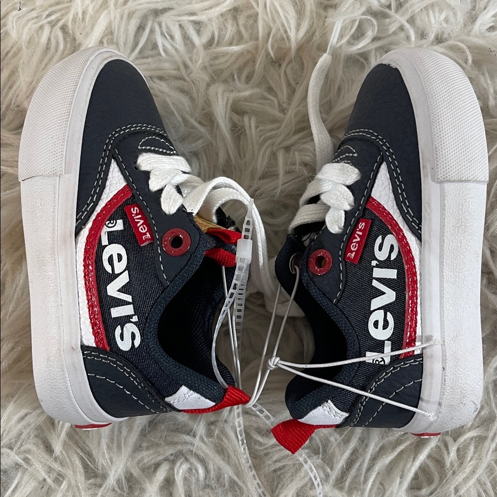 Levi's Leather Lace Up Closure Sneakers Toddler Size 5 - Picture 6 of 9